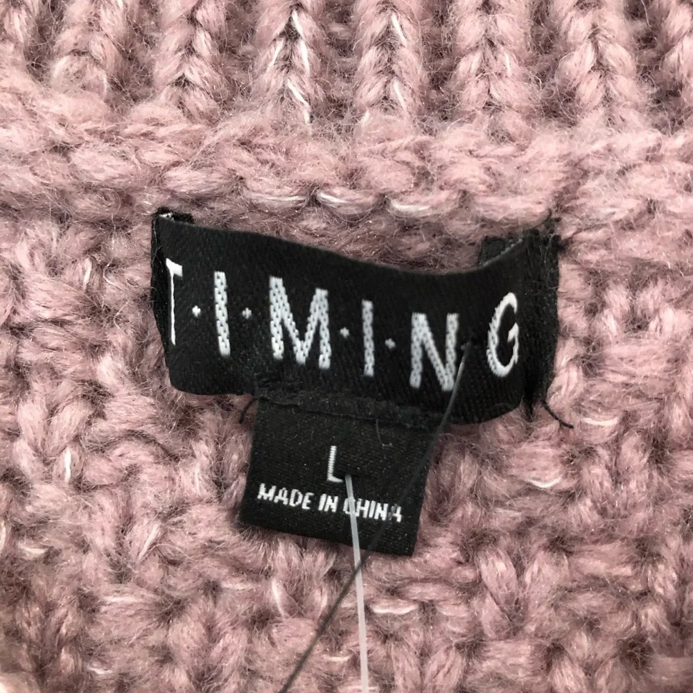NWT Timing Super Soft Mauve Crew Neck Sweater large